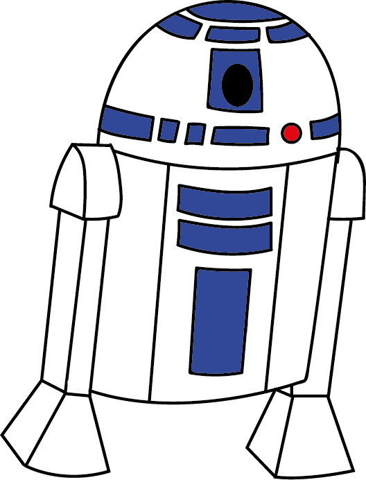 desenho do r2d2 personagem de star wars